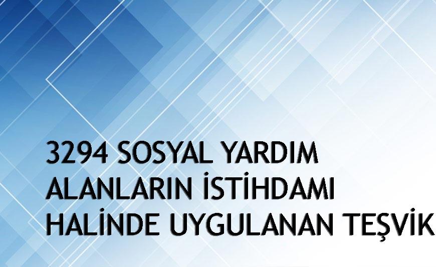 3294 Sayılı Teşvik